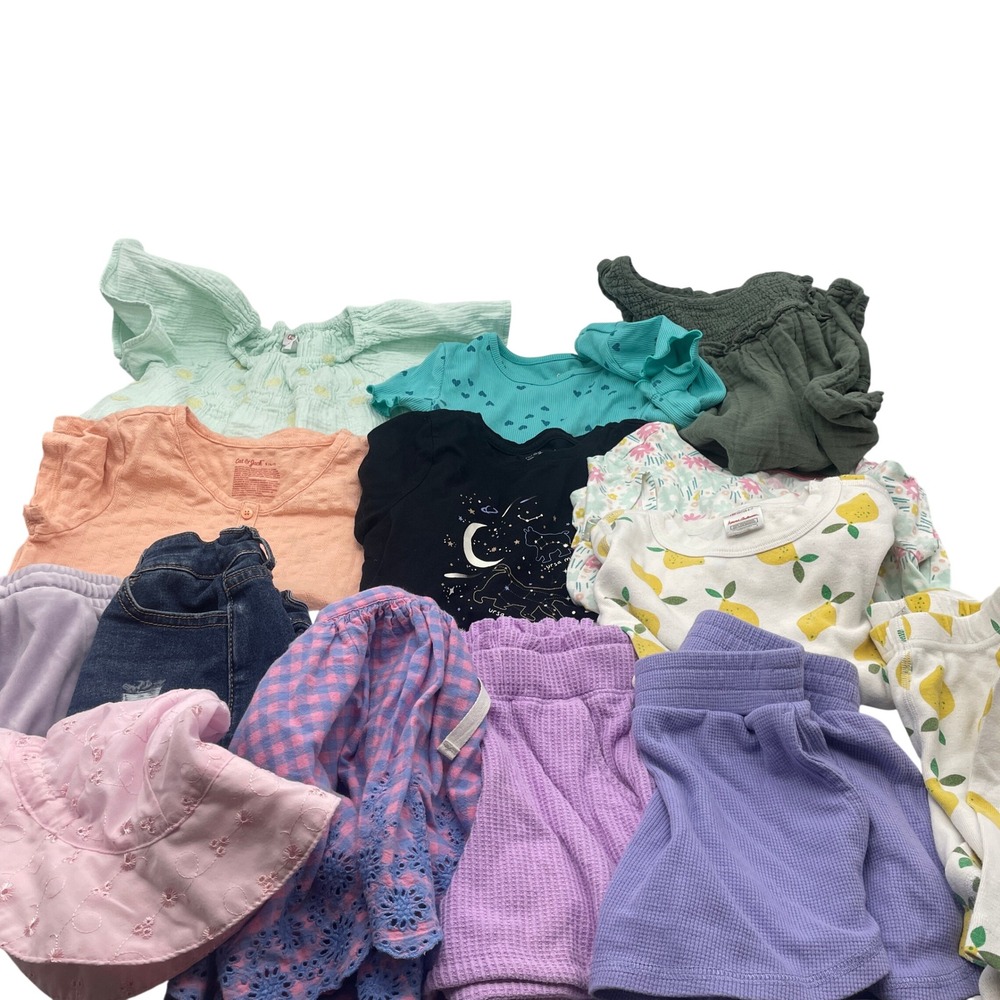 Girls Size 6-7 (S) Spring Summer Clothing BUNDLE Short Sleeve Tops Skirts Shorts
